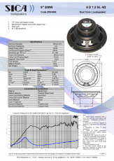 Sica 6 D 1,5SL -LP165.38/N140+10 TER 4Ω  - 6,5 Breitband